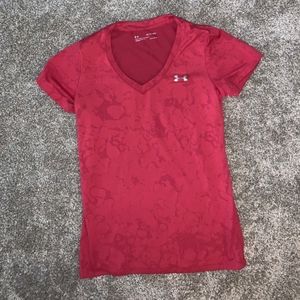 Under Armour Womens Heatgear Red Shirt